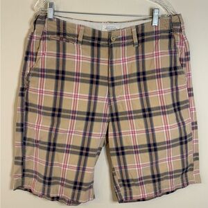 American Eagle Outfitters The AE Plaid short FLAW 
SZ 34